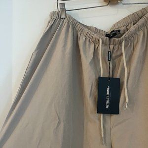 Faux Suede PrettyLittleThing Trouser/Jogger Oversized Pants